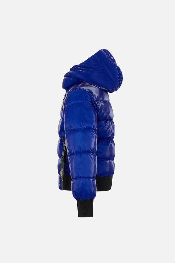 Super Shiny Cyber Blue Padded Jacket Cyber Blue