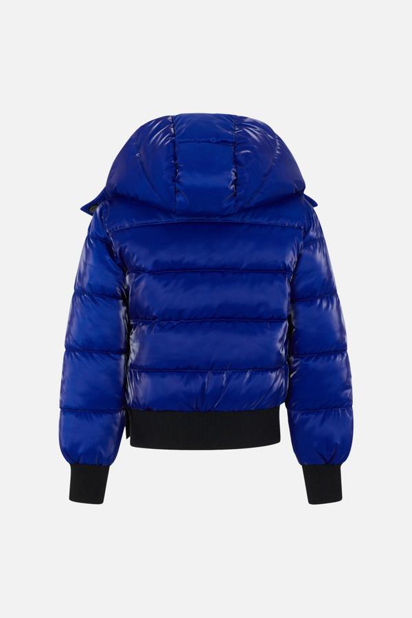Super Shiny Cyber Blue Padded Jacket Cyber Blue