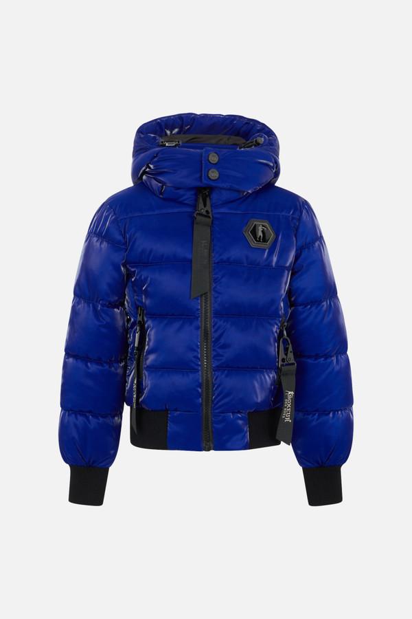 Super Shiny Cyber Blue Padded Jacket Cyber Blue