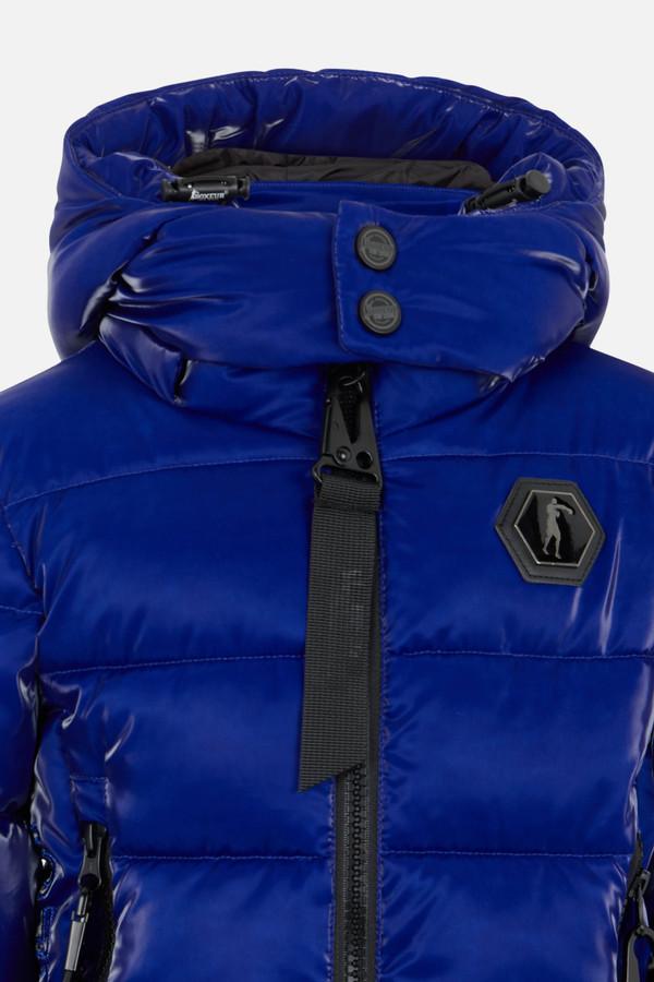 Super Shiny Cyber Blue Padded Jacket Cyber Blue