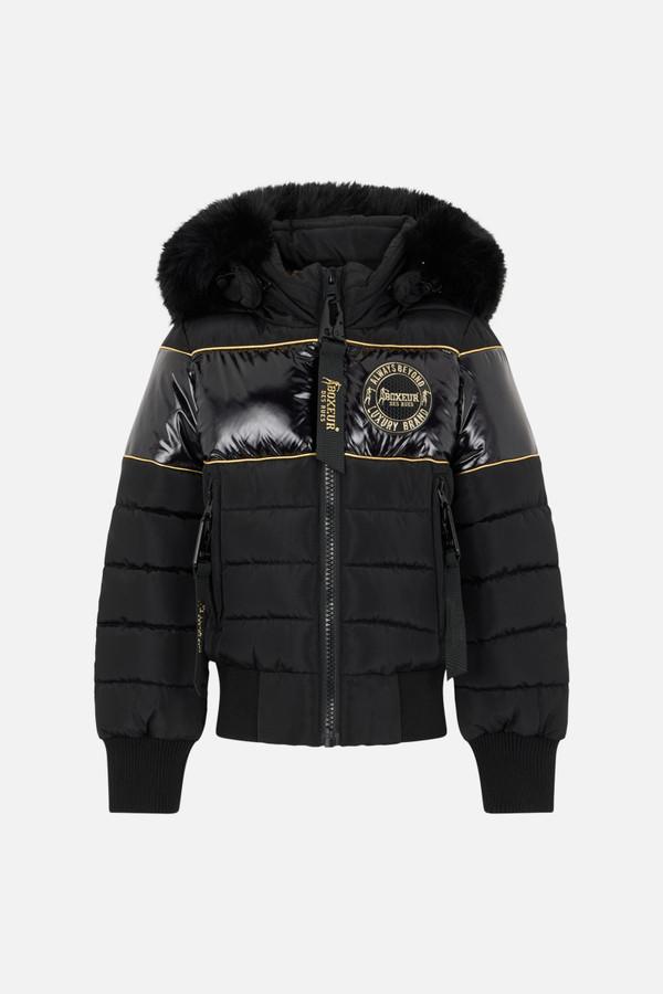 Black Front Insert Jacket Black-Gold