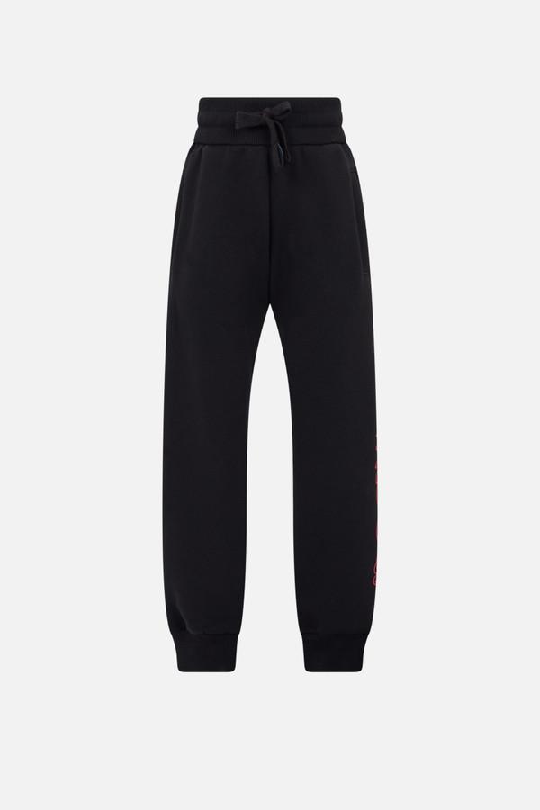 Black Graphic Long Pant Black