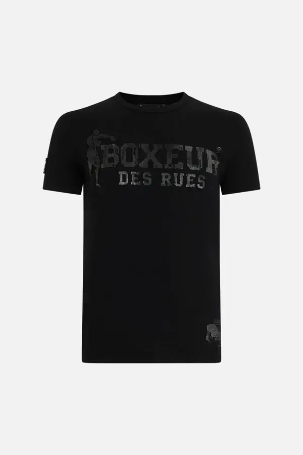 T-Shirt Manica Corta Iconica Black-Titanium