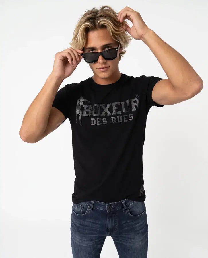 T-Shirt Manica Corta Iconica Black-Titanium