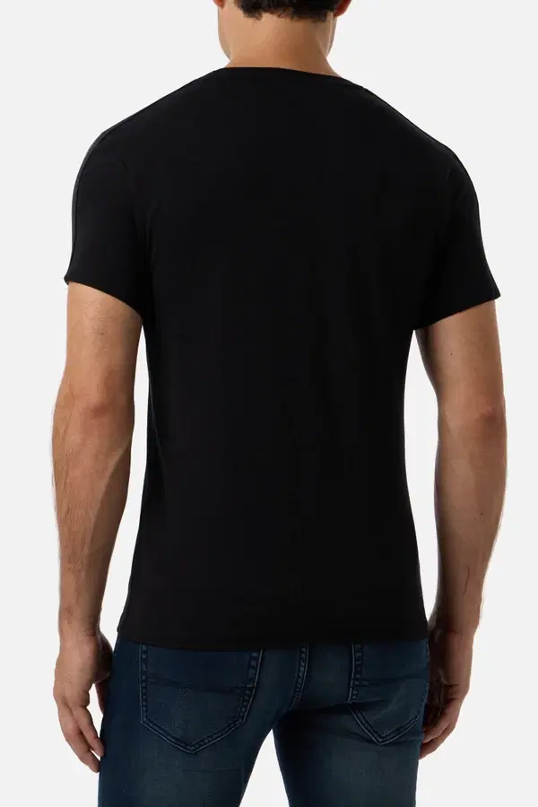 Black Bands Short Sleeve T-Shirt Black-Gold