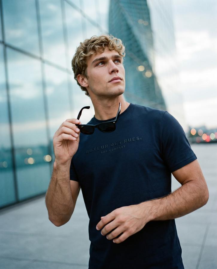Black Minimal T-Shirt Anthracite