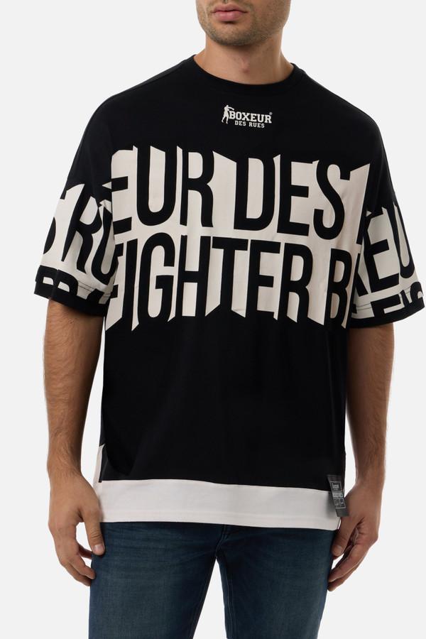 T-Shirt Manica Corta Over Fit All Over Nera