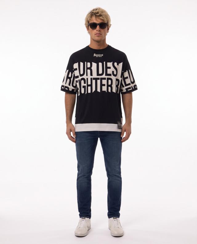 T-Shirt Manica Corta Over Fit All Over Nera