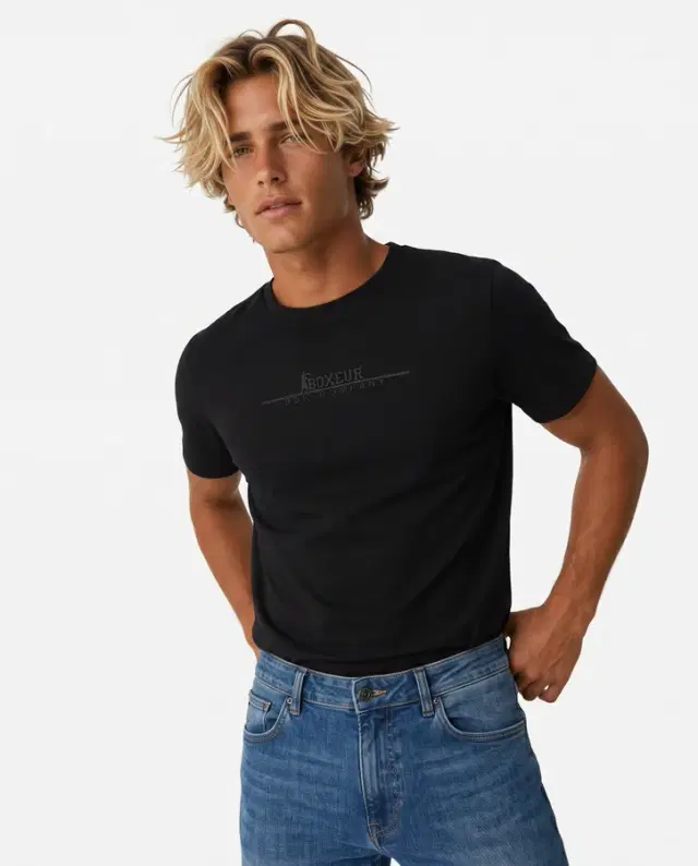 T-Shirt Manica Corta Nera