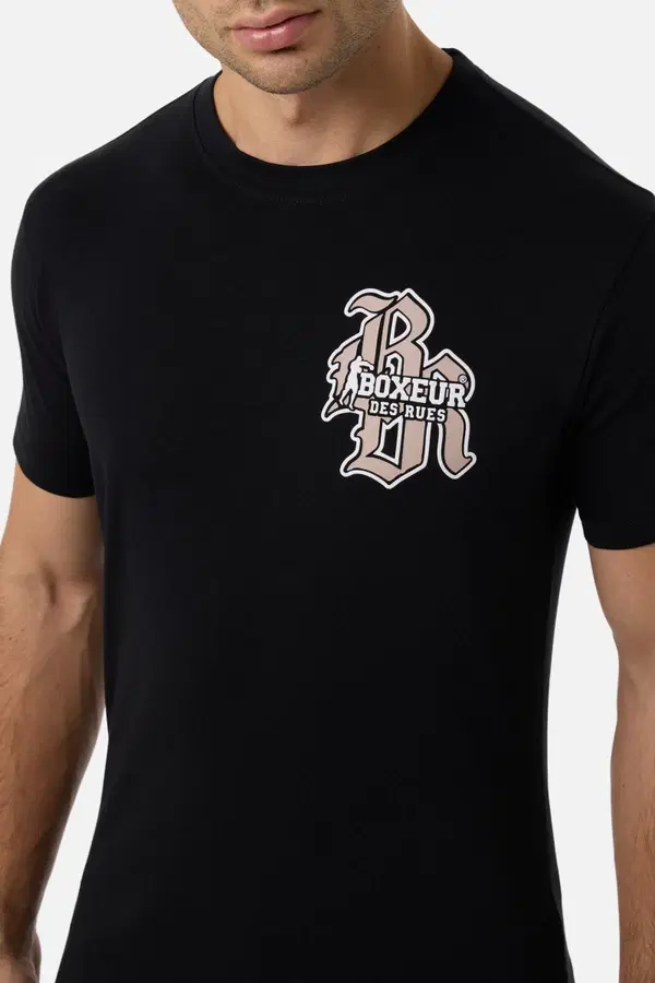 T-Shirt Manica Corta Gotica Nera