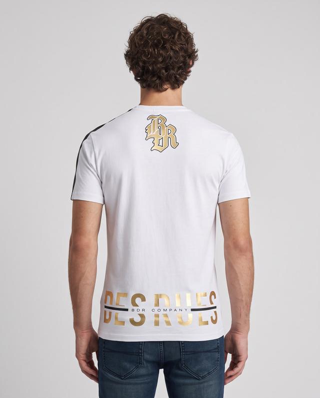 T-Shirt Manica Corta Gotica Bianca E Oro