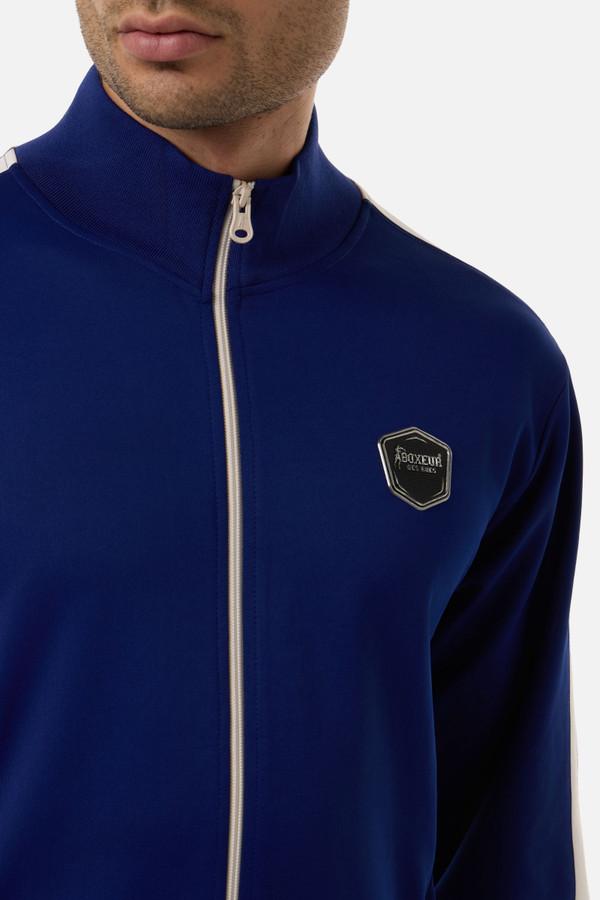 High Neck Cyber Blue Sweatshirt Cyber Blue