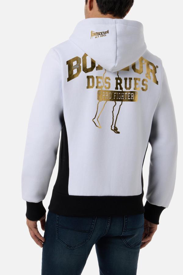 Logo White Gold Zip Hoodie White-Gold