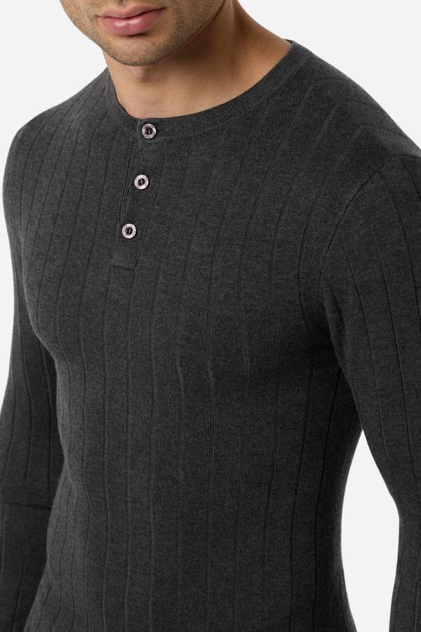 Anthracite Man Rib Sweater Anthracite Mel