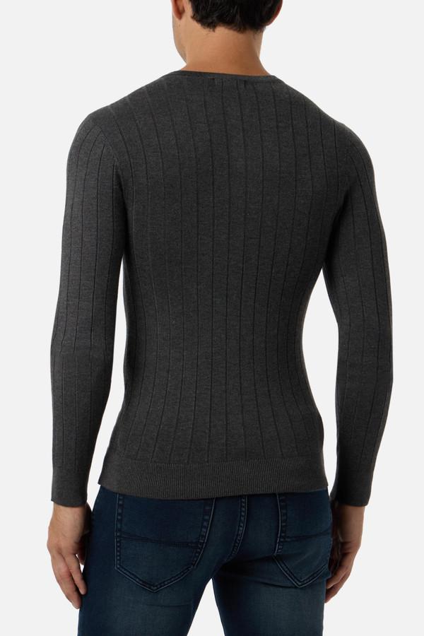 Anthracite Man Rib Sweater Anthracite Mel