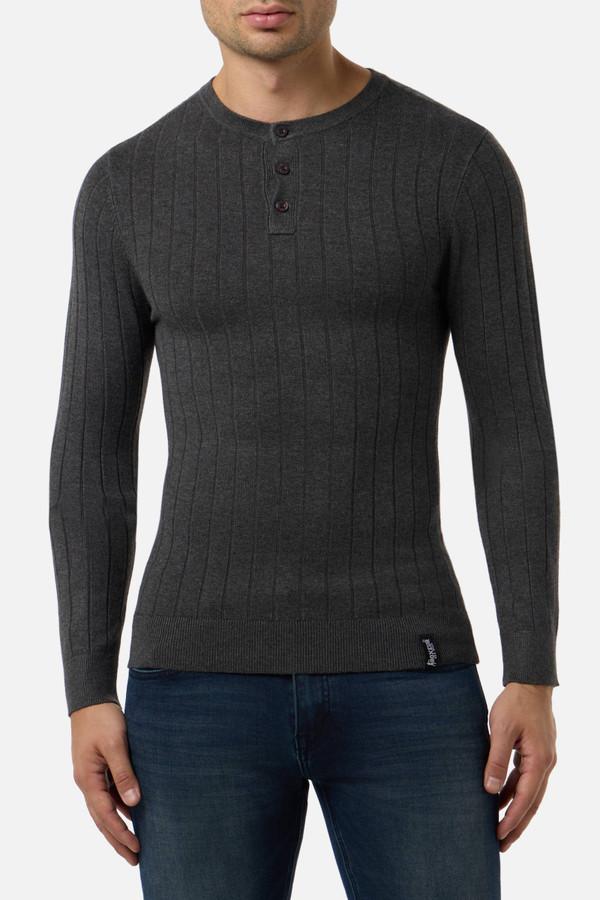 Anthracite Man Rib Sweater Anthracite Mel