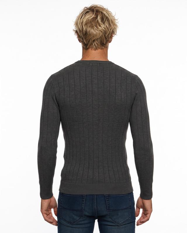 Anthracite Man Rib Sweater Anthracite Mel