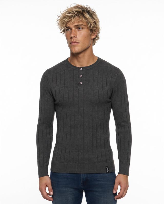 Anthracite Man Rib Sweater Anthracite Mel