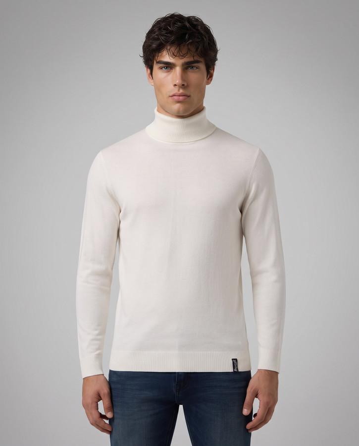 Warm Blank Man Turtleneck Sweater Warm Blank