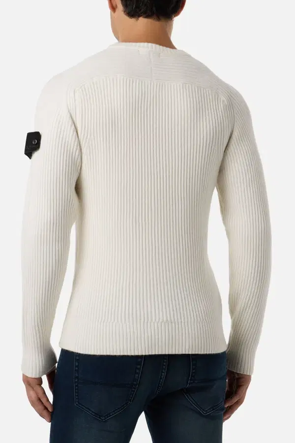 Warm Blank Crew Neck Man Sweater Warm Blank