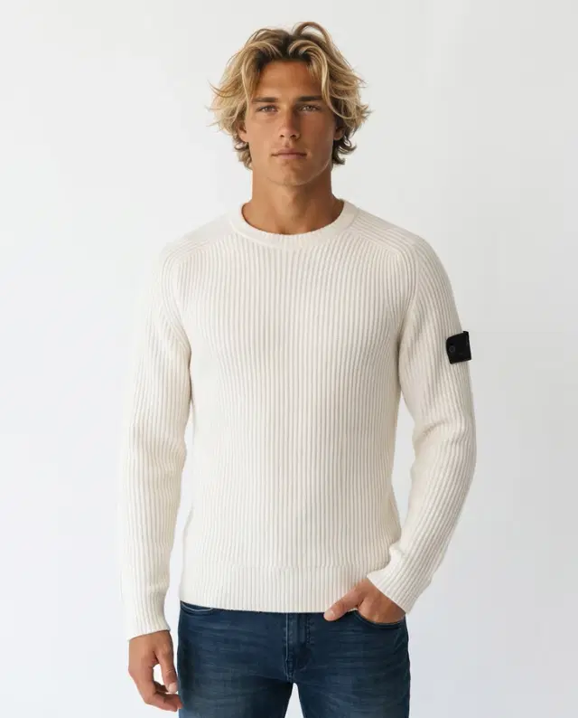 Warm Blank Crew Neck Man Sweater Warm Blank