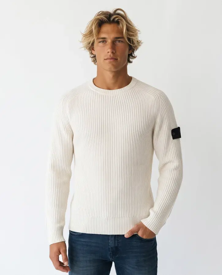 Warm Blank Crew Neck Man Sweater Warm Blank