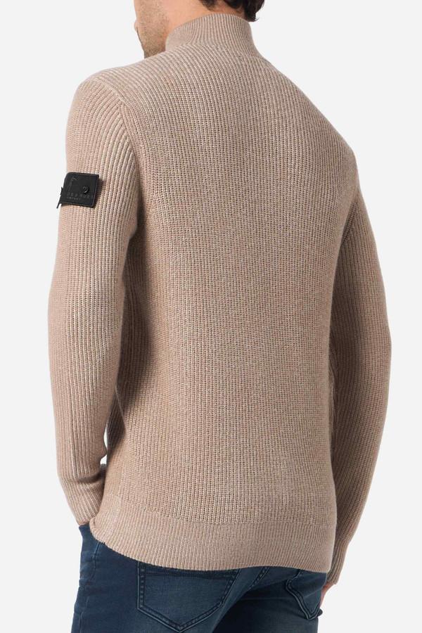 Noisette Half Zip Man Sweater Noisette