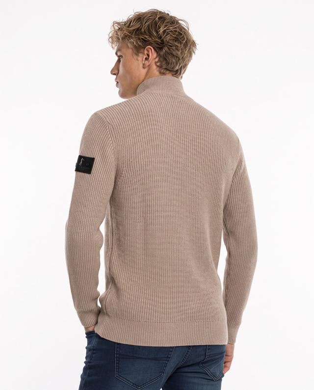 Noisette Half Zip Man Sweater Noisette