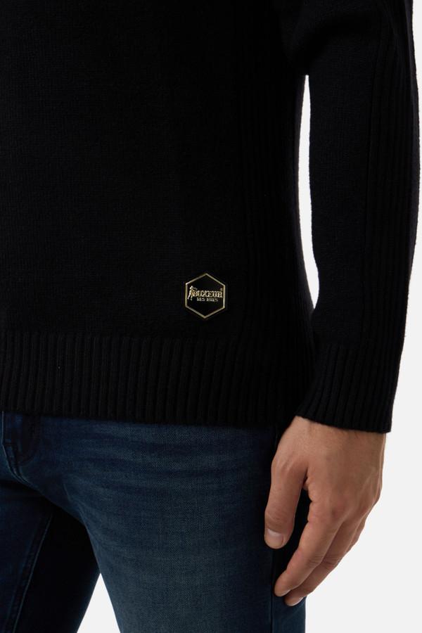 Maglione A Collo Alto Black