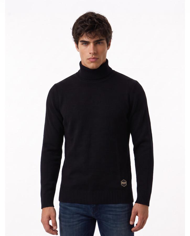 Maglione A Collo Alto Black