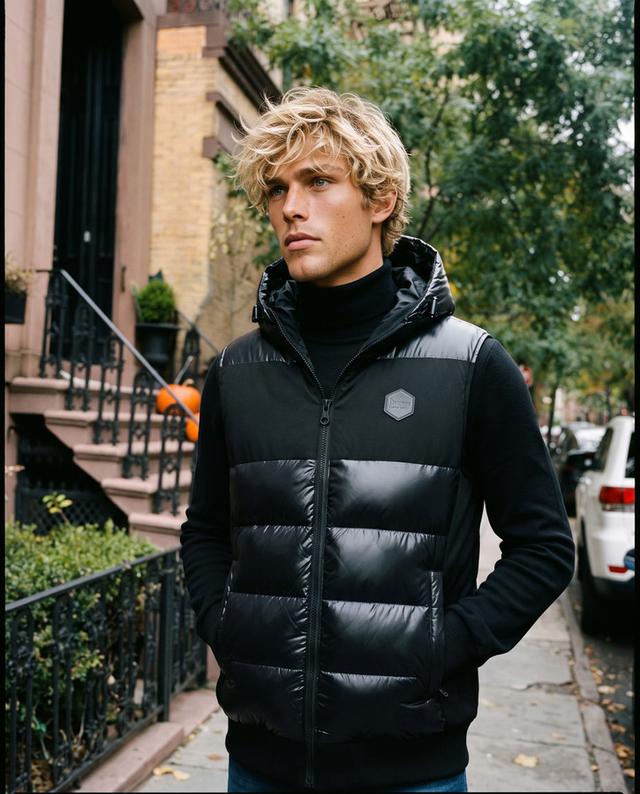 Front Insert Gilet Black