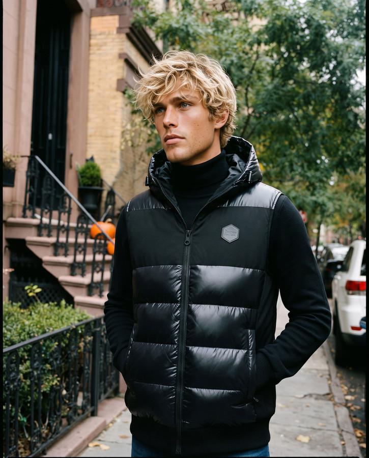 Front Insert Gilet Black