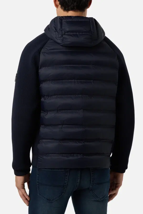 Giacca Imbottita Con Inserti In Tessuto Effetto Maglia Nocturne Fade