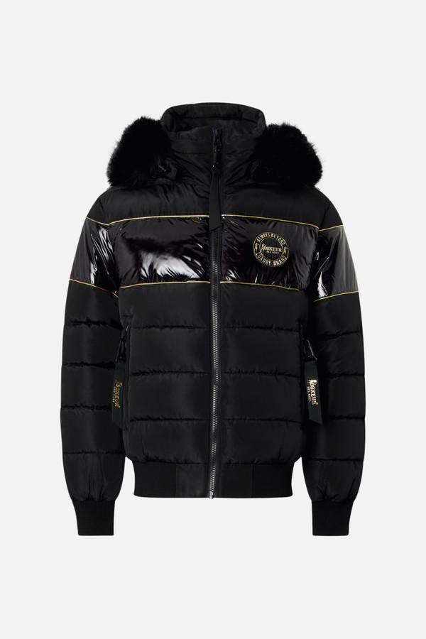 Black Front Insert Jacket Black-Gold