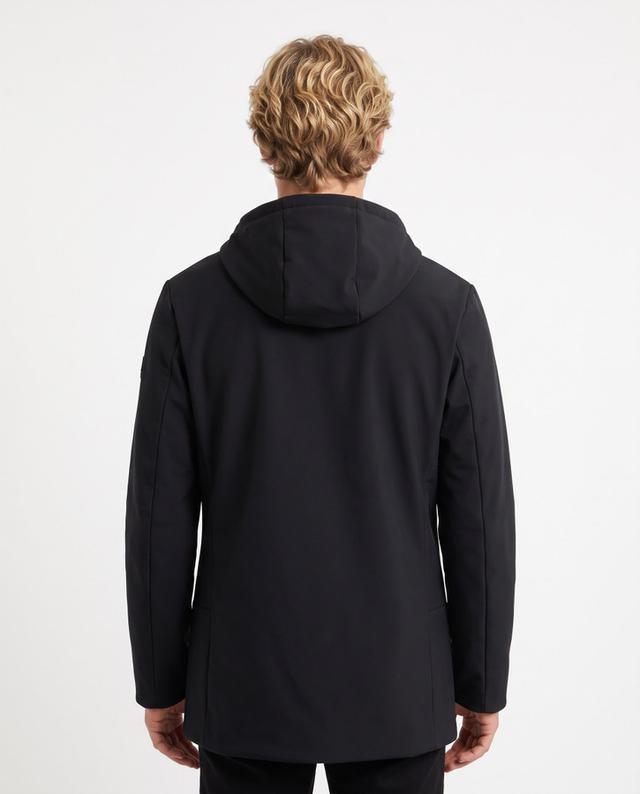 Black Long Technical Jacket Black