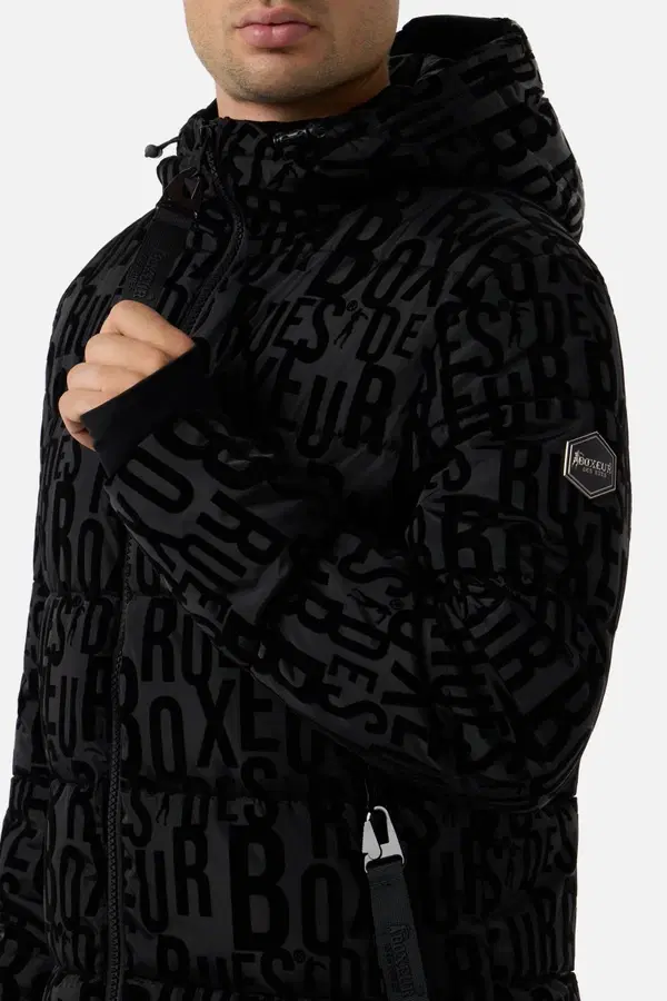 Black All Over Padded Jacket Black