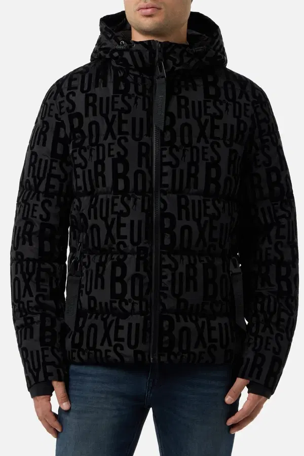 Black All Over Padded Jacket Black