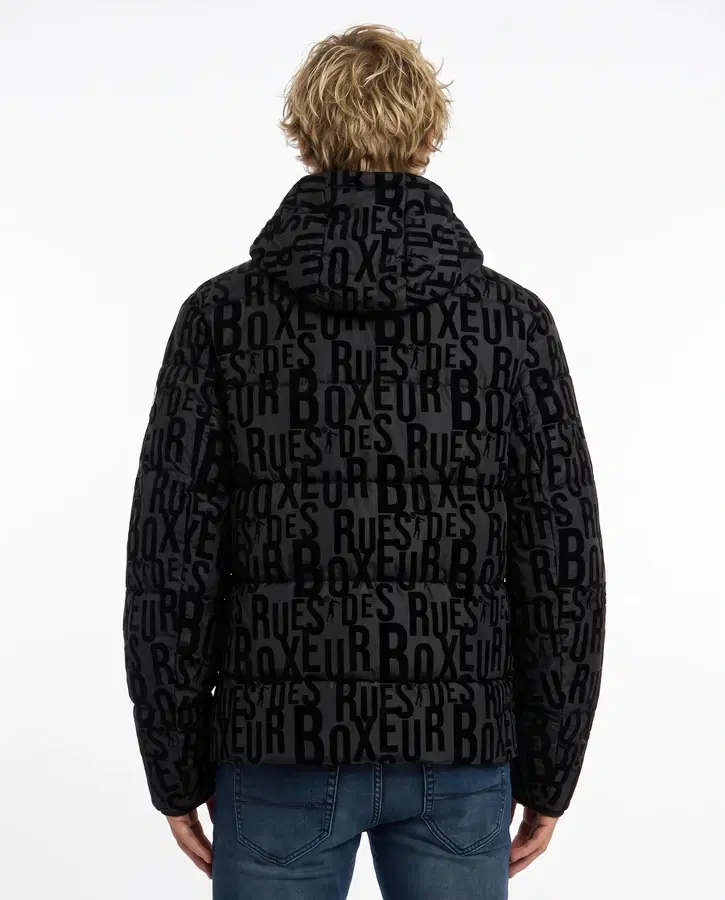 Black All Over Padded Jacket Black