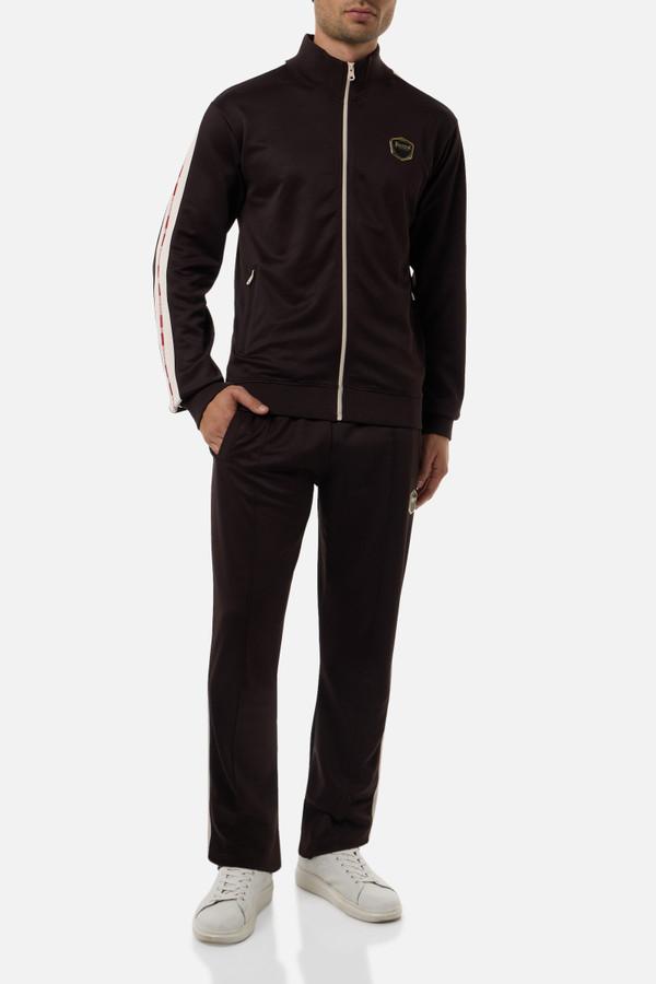 Pantalone Lungo Chocolate Fondant Con Bande Laterali