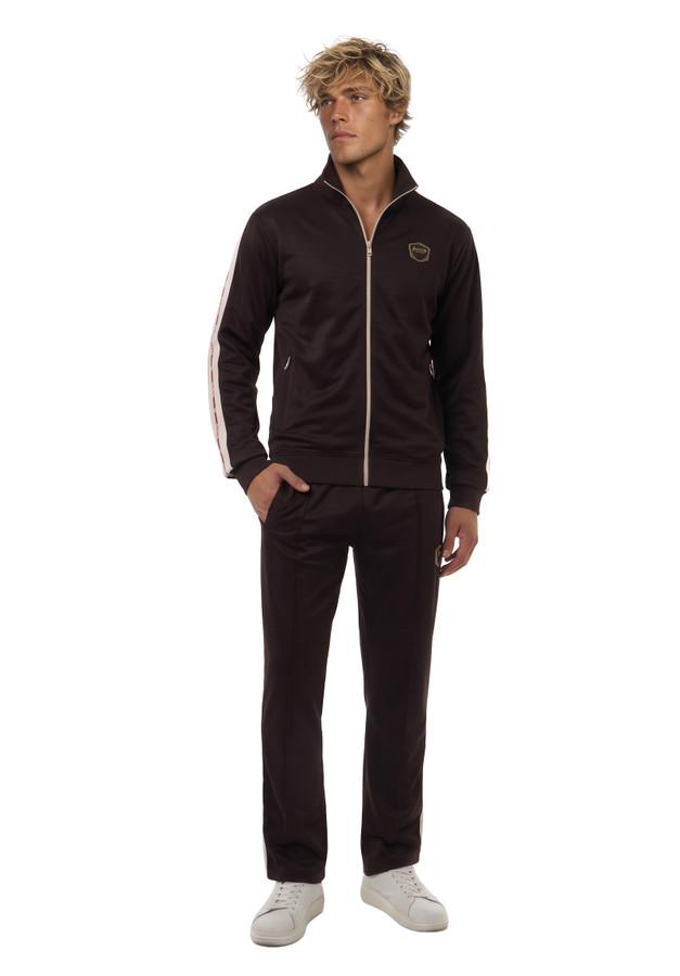 Pantalone Lungo Chocolate Fondant Con Bande Laterali