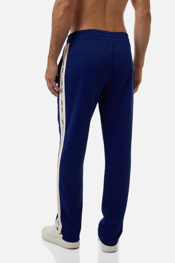 Cyber Blue Long Pants With Side Bands Cyber Blue