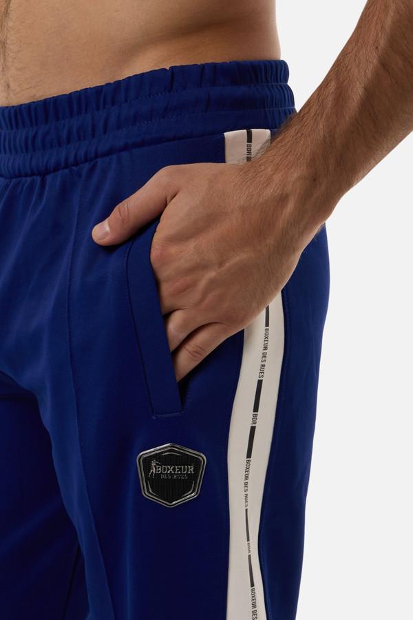 Cyber Blue Long Pants With Side Bands Cyber Blue
