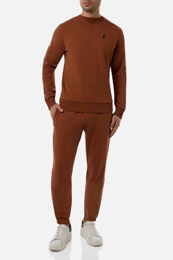 Pantaloni Lunghi Bande Laterali Caramelized
