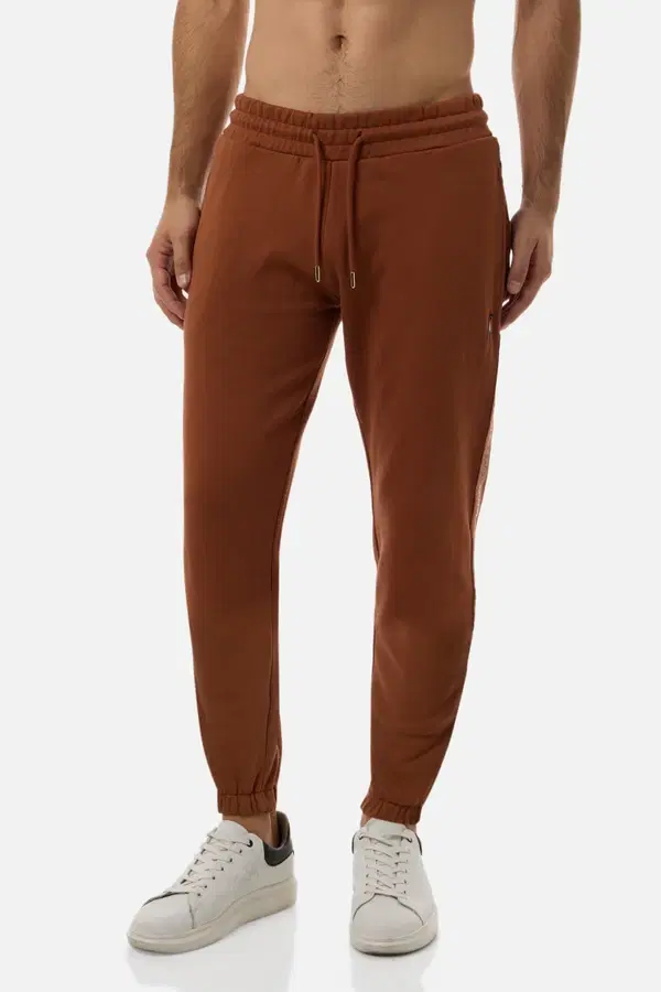 Pantaloni Lunghi Bande Laterali Caramelized