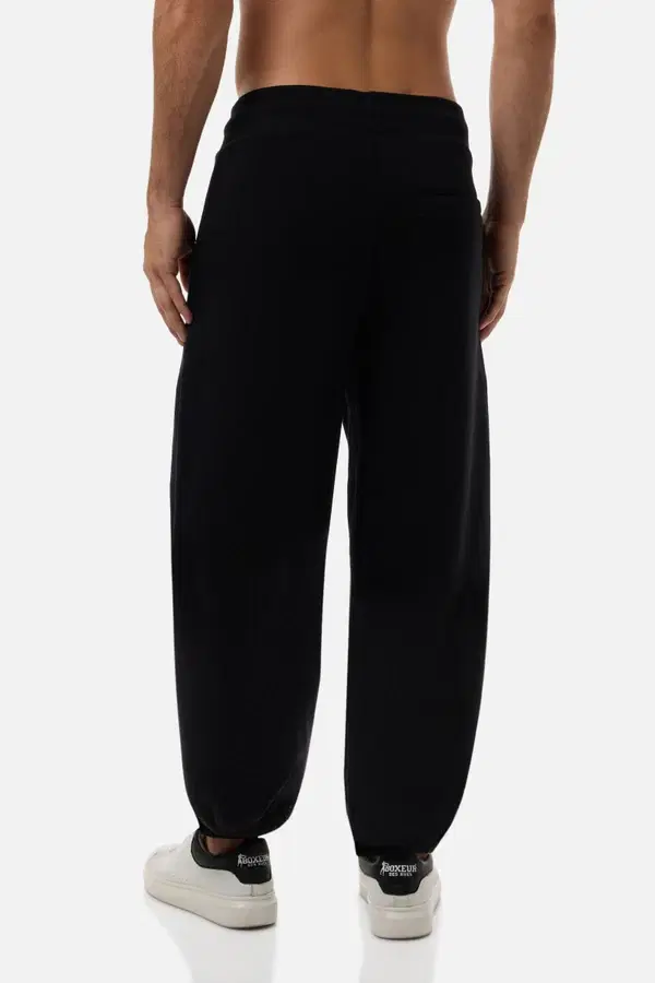 Pantalone Lungo Baggy Nero E Oro