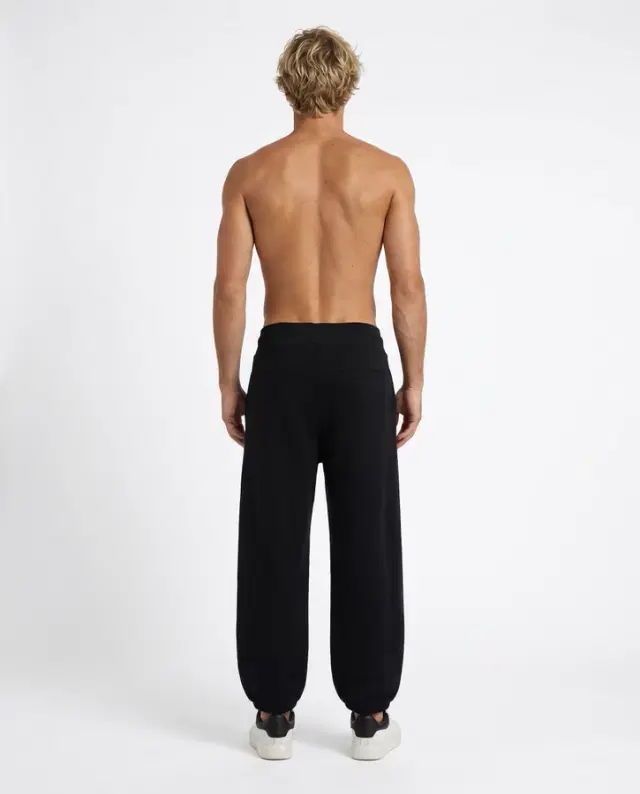 Pantalone Lungo Baggy Nero E Oro