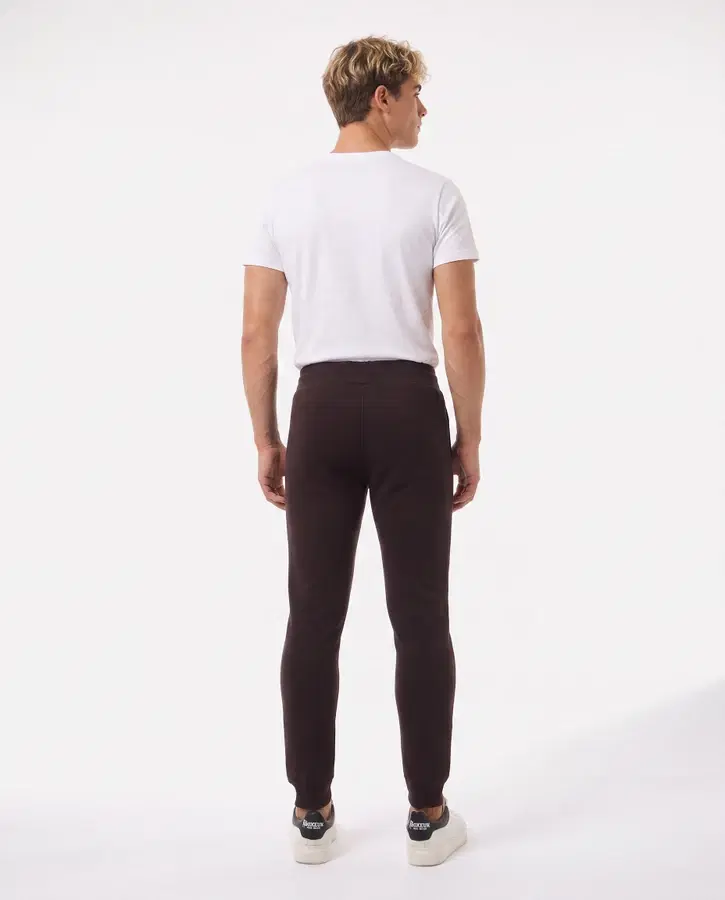 Chocolate Fondant Slim Fit Sweatpant With Logo Chocolate Fondant