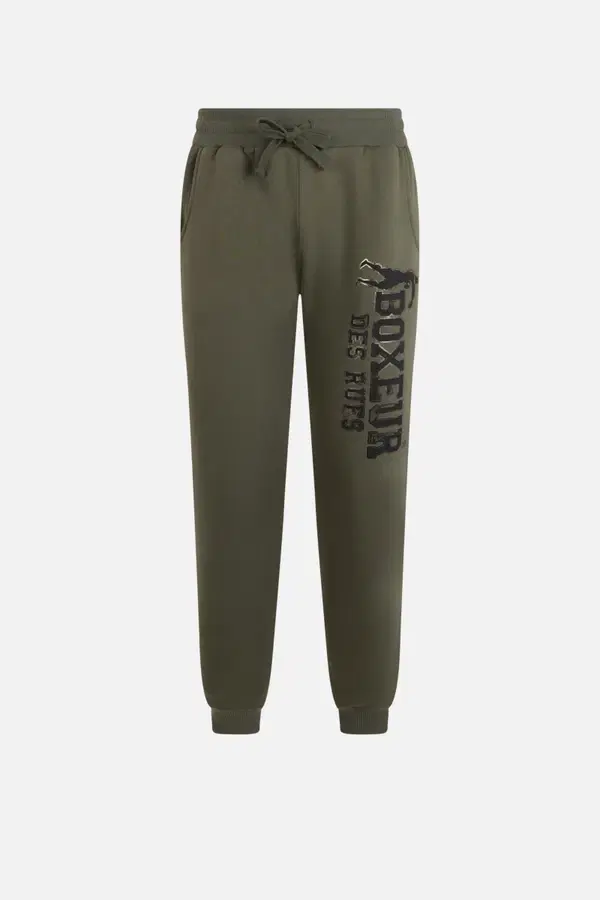 Pantalone Slim Fit Con Logo Olive Green