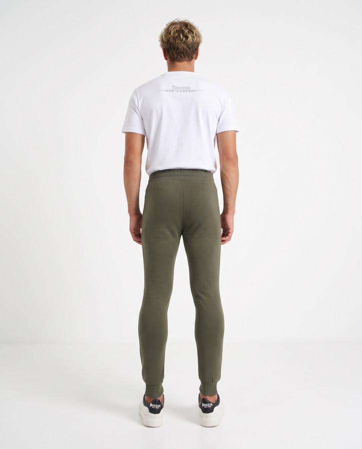 Pantalone Slim Fit Con Logo Olive Green