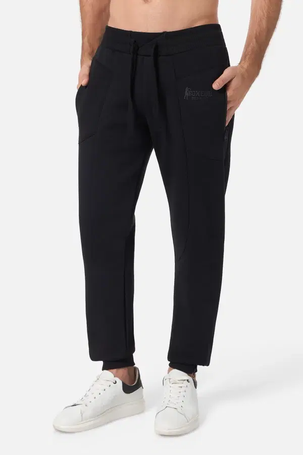 Pantalone Nero Con Tasche